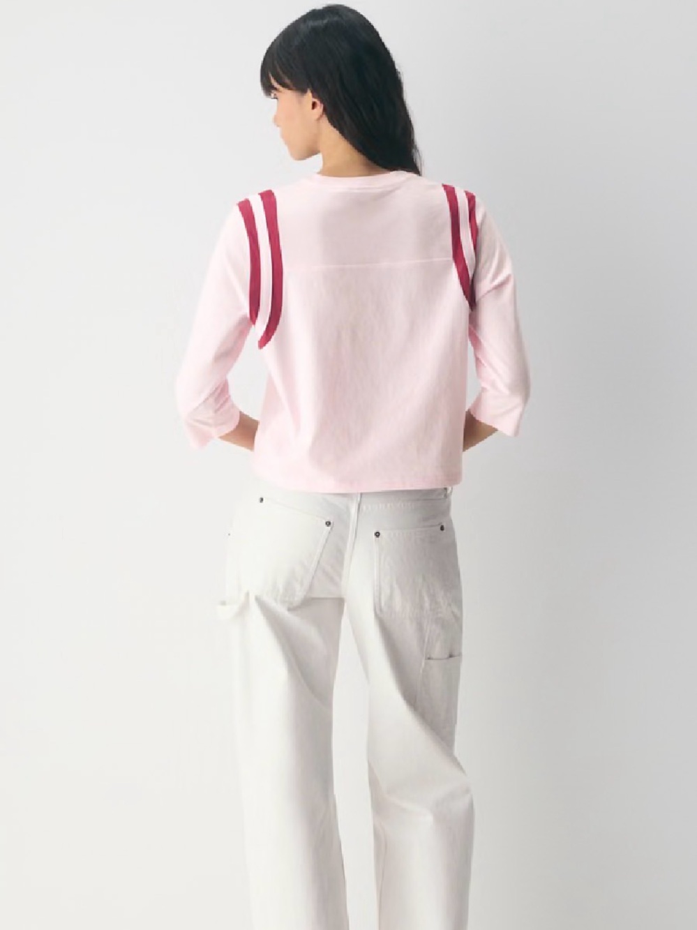 Pink & Raspberry 100% Cotton Jersey Tee - Picture 5 of 6